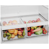 Midea MRB19B7AST Bottom Freezer Refrigerator, 30 inch Width, ENERGY STAR Certified, 18.7 cu. ft. Capacity, Stainless Steel colour