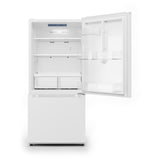 Midea MRB19B7AWW Bottom Freezer Refrigerator, 30 inch Width, ENERGY STAR Certified, 18.7 cu. ft. Capacity, White colour