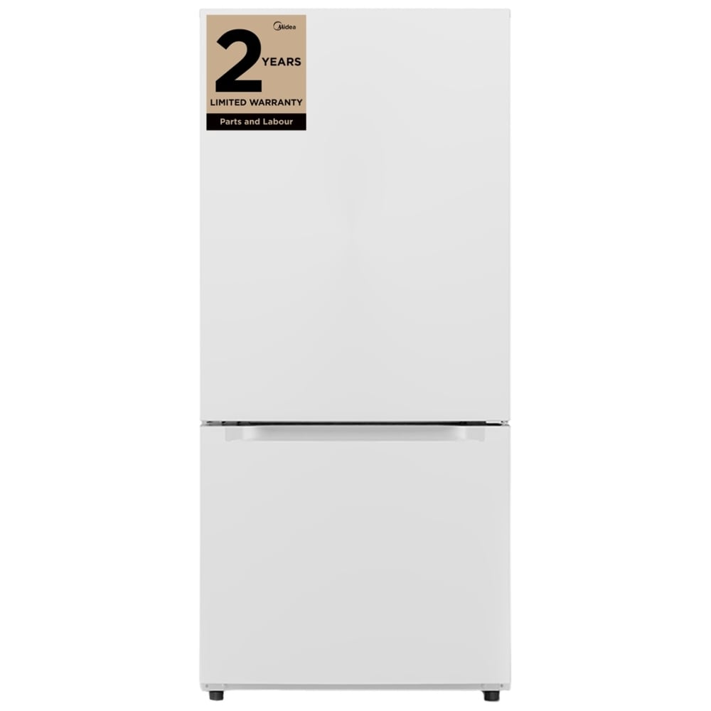 Midea MRB19B7AWW Bottom Freezer Refrigerator, 30 inch Width, ENERGY STAR Certified, 18.7 cu. ft. Capacity, White colour