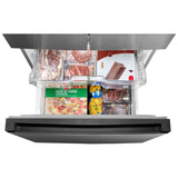 Midea MRF18B4AST French Door Refrigerator, 30 inch Width, 18.4 cu. ft. Capacity, Optional Ice Maker (Special Order), ENERGY STAR Certified, Stainless Steel colour