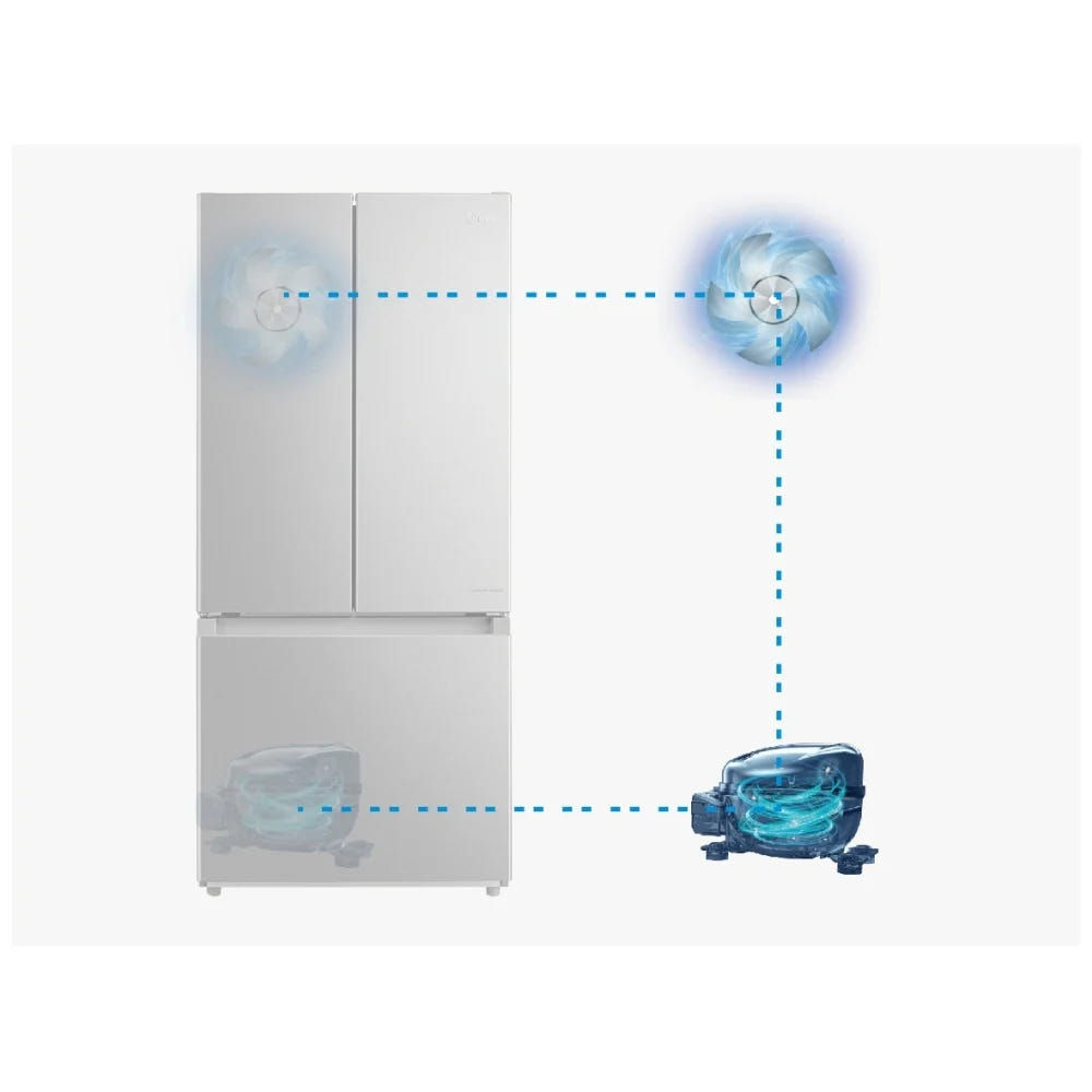 Midea MRF18B4AST French Door Refrigerator