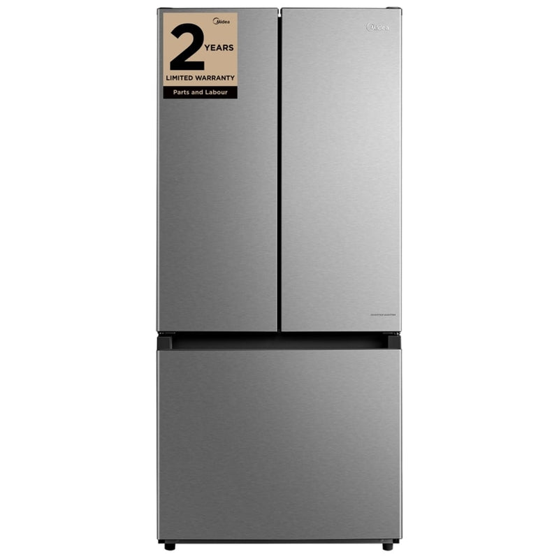 Midea MRF18B4AST French Door Refrigerator, 30 inch Width, 18.4 cu. ft. Capacity, Optional Ice Maker (Special Order), ENERGY STAR Certified, Stainless Steel colour