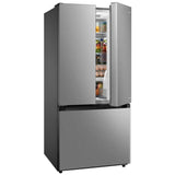 Midea MRF18B4AST French Door Refrigerator, 30 inch Width, 18.4 cu. ft. Capacity, Optional Ice Maker (Special Order), ENERGY STAR Certified, Stainless Steel colour