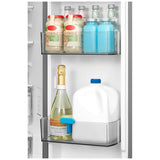 Midea MRF23I7AST Counter Depth French Door Refrigerator, 33 inch Width, 22.5 cu. ft. Capacity, Counter Depth, Ice Dispenser (Freezer Located), ENERGY STAR Certified, Stainless Steel colour