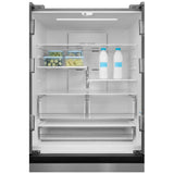 Midea MRF23I7AST Counter Depth French Door Refrigerator, 33 inch Width, 22.5 cu. ft. Capacity, Counter Depth, Ice Dispenser (Freezer Located), ENERGY STAR Certified, Stainless Steel colour