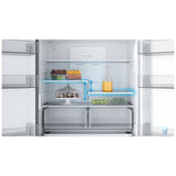 Midea MRF23I7AST Counter Depth French Door Refrigerator, 33 inch Width, 22.5 cu. ft. Capacity, Counter Depth, Ice Dispenser (Freezer Located), ENERGY STAR Certified, Stainless Steel colour