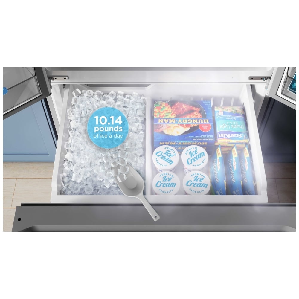 22.6 Cu. Ft. 33” Counter-Depth French Door with Ice Maker - Midea