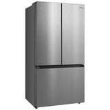 Midea MRF23I7AST Counter Depth French Door Refrigerator, 33 inch Width, 22.5 cu. ft. Capacity, Counter Depth, Ice Dispenser (Freezer Located), ENERGY STAR Certified, Stainless Steel colour