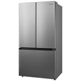 Midea MRF23I7AST Counter Depth French Door Refrigerator, 33 inch Width, 22.5 cu. ft. Capacity, Counter Depth, Ice Dispenser (Freezer Located), ENERGY STAR Certified, Stainless Steel colour