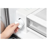 Midea MRF27I6BST Counter Depth French Door Refrigerator, 36 inch Width, 26.5 cu. ft. Capacity, Counter Depth, Water Dispenser (Interior), Ice Dispenser (Freezer Located), ENERGY STAR Certified, Stainless Steel colour