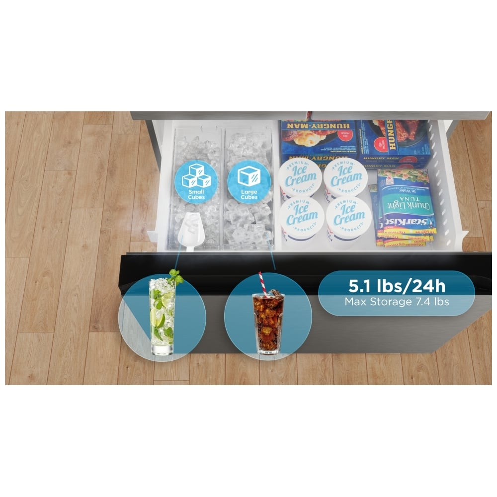 Midea MRF27I6BST French Door Refrigerator - 27 Cu. Ft. Stainless Steel