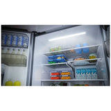 Midea MRF27I6BST Counter Depth French Door Refrigerator, 36 inch Width, 26.5 cu. ft. Capacity, Counter Depth, Water Dispenser (Interior), Ice Dispenser (Freezer Located), ENERGY STAR Certified, Stainless Steel colour