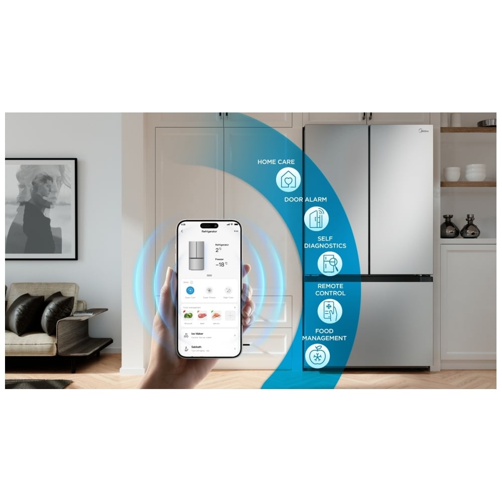 Midea MRF27I6BST French Door Refrigerator - 27 Cu. Ft. Stainless Steel