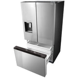 Midea MRF29D2AST French Door Refrigerator, 36 inch Width, 29.25 cu. ft. Capacity, Water Dispenser (Exterior), Ice Dispenser (Thru Door), ENERGY STAR Certified, Stainless Steel colour