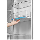 Midea MRF29D2AST French Door Refrigerator, 36 inch Width, 29.25 cu. ft. Capacity, Water Dispenser (Exterior), Ice Dispenser (Thru Door), ENERGY STAR Certified, Stainless Steel colour