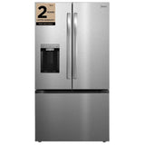Midea MRF29D9BST French Door Refrigerator, 36 inch Width, 28.9 cu. ft. Capacity, Water Dispenser (Exterior), Ice Dispenser (Thru Door), ENERGY STAR Certified, Stainless Steel colour