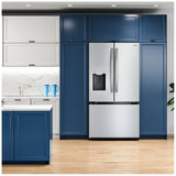 Midea MRF29D9BST French Door Refrigerator, 36 inch Width, 28.9 cu. ft. Capacity, Water Dispenser (Exterior), Ice Dispenser (Thru Door), ENERGY STAR Certified, Stainless Steel colour