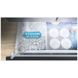 Midea MRF29D9BST French Door Refrigerator, 36 inch Width, 28.9 cu. ft. Capacity, Water Dispenser (Exterior), Ice Dispenser (Thru Door), ENERGY STAR Certified, Stainless Steel colour