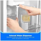 Midea MRF32I6BST French Door Refrigerator, 36 inch Width, 31.5 cu. ft. Capacity, Water Dispenser (Interior), Ice Dispenser (Freezer Located), ENERGY STAR Certified, Stainless Steel colour