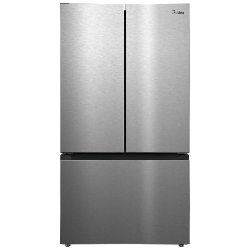 Midea MRF32I6BST French Door Refrigerator, 36 inch Width, 31.5 cu. ft. Capacity, Water Dispenser (Interior), Ice Dispenser (Freezer Located), ENERGY STAR Certified, Stainless Steel colour