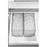 Midea MRF32I6BST French Door Refrigerator, 36 inch Width, 31.5 cu. ft. Capacity, Water Dispenser (Interior), Ice Dispenser (Freezer Located), ENERGY STAR Certified, Stainless Steel colour