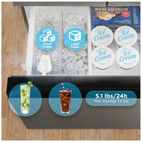 Midea MRF32I6BST French Door Refrigerator, 36 inch Width, 31.5 cu. ft. Capacity, Water Dispenser (Interior), Ice Dispenser (Freezer Located), ENERGY STAR Certified, Stainless Steel colour