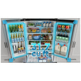 Midea MRF32I6BST French Door Refrigerator, 36 inch Width, 31.5 cu. ft. Capacity, Water Dispenser (Interior), Ice Dispenser (Freezer Located), ENERGY STAR Certified, Stainless Steel colour