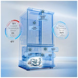 Midea MRF32I6BST French Door Refrigerator, 36 inch Width, 31.5 cu. ft. Capacity, Water Dispenser (Interior), Ice Dispenser (Freezer Located), ENERGY STAR Certified, Stainless Steel colour