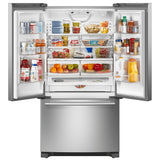 Maytag MRFF4136RZ French Door Refrigerator, 36 inch Width, 25.2 cu. ft. Capacity, Ice Dispenser (Freezer Located), ENERGY STAR Certified, Stainless Steel colour