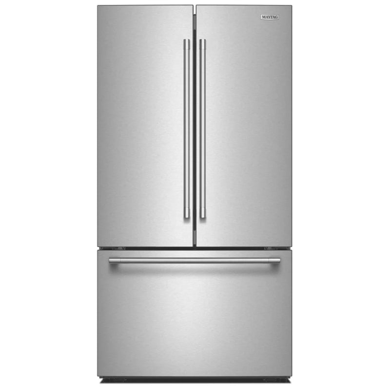 Maytag MRFF4336TZ French Door Refrigerator, 36 inch Width, 31 cu. ft. Capacity, Water Dispenser (Interior), Ice Dispenser (Freezer Located), ENERGY STAR Certified, Fingerprint-Resistant Stainless Finish colour, EvenAir™ Cooling System, PowerCold® Feature