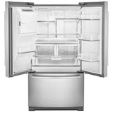 Maytag MRFF5033PZ Bottom Freezer French Door Refrigerator, 33 inch Width, 22.1 cu. ft. Capacity, Water Dispenser (Interior), Ice Dispenser (Freezer Located), ENERGY STAR Certified, Stainless Steel colour
