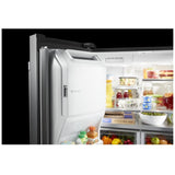 Maytag MRFF5033PZ Bottom Freezer French Door Refrigerator, 33 inch Width, 22.1 cu. ft. Capacity, Water Dispenser (Interior), Ice Dispenser (Freezer Located), ENERGY STAR Certified, Stainless Steel colour