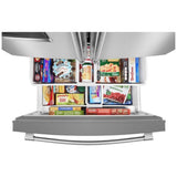 Maytag MRFF5033PZ Bottom Freezer French Door Refrigerator, 33 inch Width, 22.1 cu. ft. Capacity, Water Dispenser (Interior), Ice Dispenser (Freezer Located), ENERGY STAR Certified, Stainless Steel colour