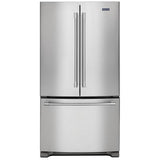 Maytag MRFF5033PZ Bottom Freezer French Door Refrigerator, 33 inch Width, 22.1 cu. ft. Capacity, Water Dispenser (Interior), Ice Dispenser (Freezer Located), ENERGY STAR Certified, Stainless Steel colour