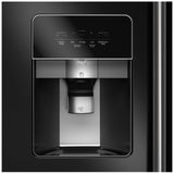 Maytag MRSF4036PB Side by Side Refrigerator, 36 inch Width, Ice Dispenser (Thru Door), Water Dispenser (Exterior), 25 cu. ft. Capacity, Black colour