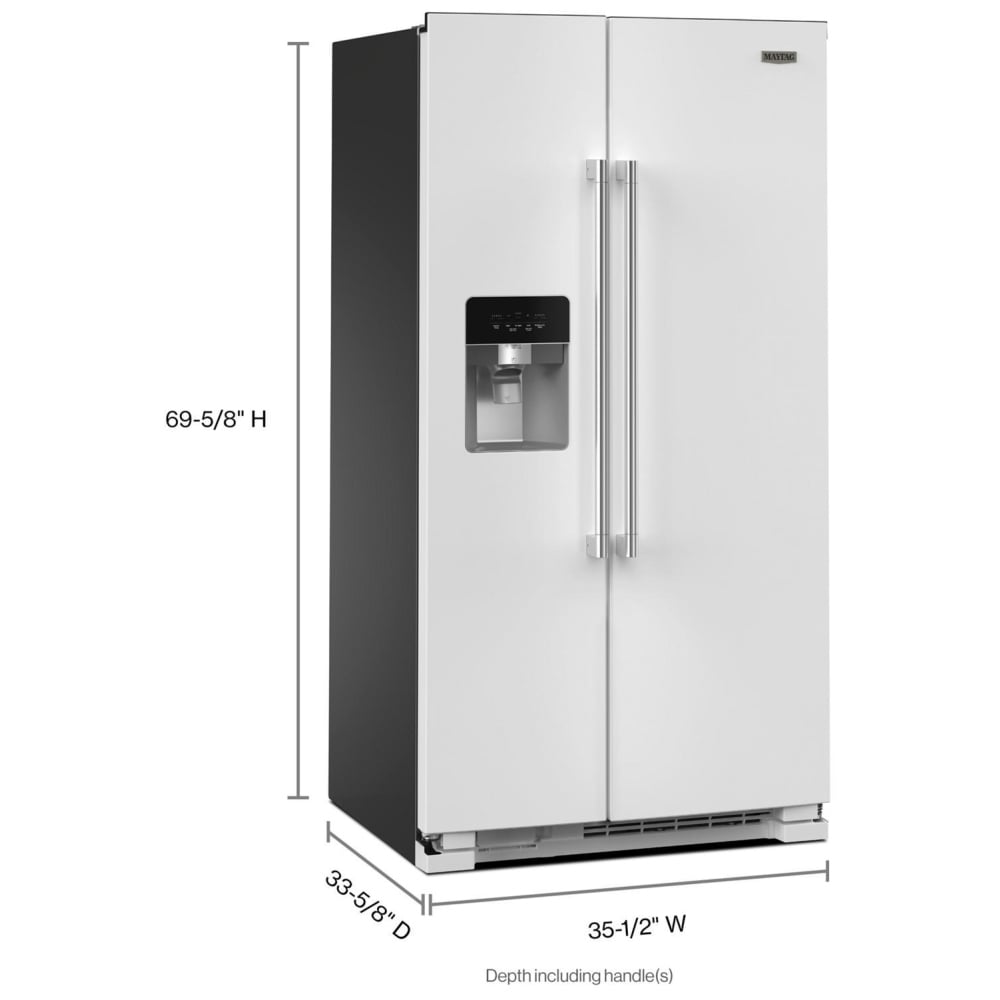 Maytag MRSF4036PW Side by Side Refrigerator