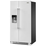 Maytag MRSF4036PW Side by Side Refrigerator, 36 inch Width, Ice Dispenser (Thru Door), Water Dispenser (Exterior), 25 cu. ft. Capacity, White colour