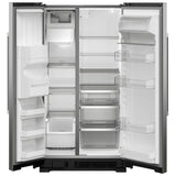 Maytag MRSF4036PZ Side by Side Refrigerator, 36 inch Width, Ice Dispenser (Thru Door), Water Dispenser (Exterior), 25 cu. ft. Capacity, Stainless Steel colour