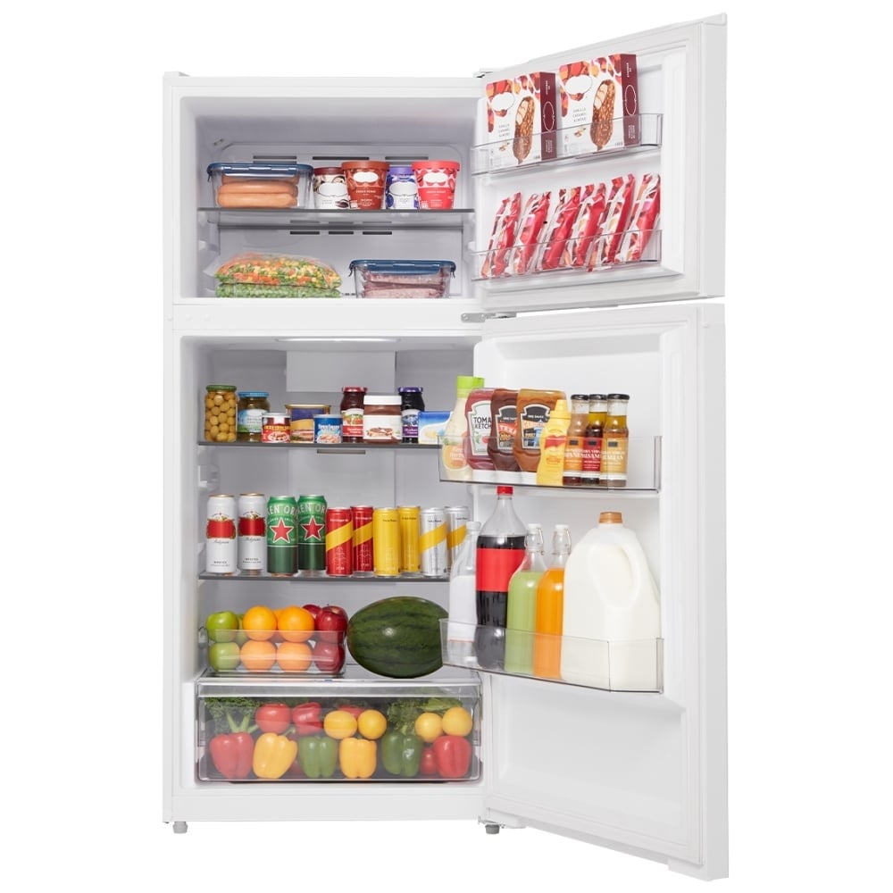 Midea MRT14D2BWW Top Freezer Refrigerator