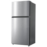 Midea MRT18D3BST Top Freezer Refrigerator, 30 inch Width, 18 cu. ft. Capacity, Optional Ice Maker (Special Order), ENERGY STAR Certified, Stainless Steel colour