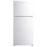 Midea MRT18D3BWW Top Freezer Refrigerator, 30 inch Width, 18 cu. ft. Capacity, Optional Ice Maker (Special Order), ENERGY STAR Certified, White colour