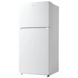 Midea MRT18D3BWW Top Freezer Refrigerator, 30 inch Width, 18 cu. ft. Capacity, Optional Ice Maker (Special Order), ENERGY STAR Certified, White colour