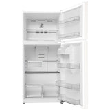 Midea MRT18D3BWW Top Freezer Refrigerator, 30 inch Width, 18 cu. ft. Capacity, Optional Ice Maker (Special Order), ENERGY STAR Certified, White colour