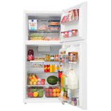 Midea MRT18D3BWW Top Freezer Refrigerator, 30 inch Width, 18 cu. ft. Capacity, Optional Ice Maker (Special Order), ENERGY STAR Certified, White colour