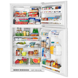 Maytag MRT311FFFH Top Freezer Refrigerator, 33 inch Width, 20.5 cu. ft. Capacity, White colour