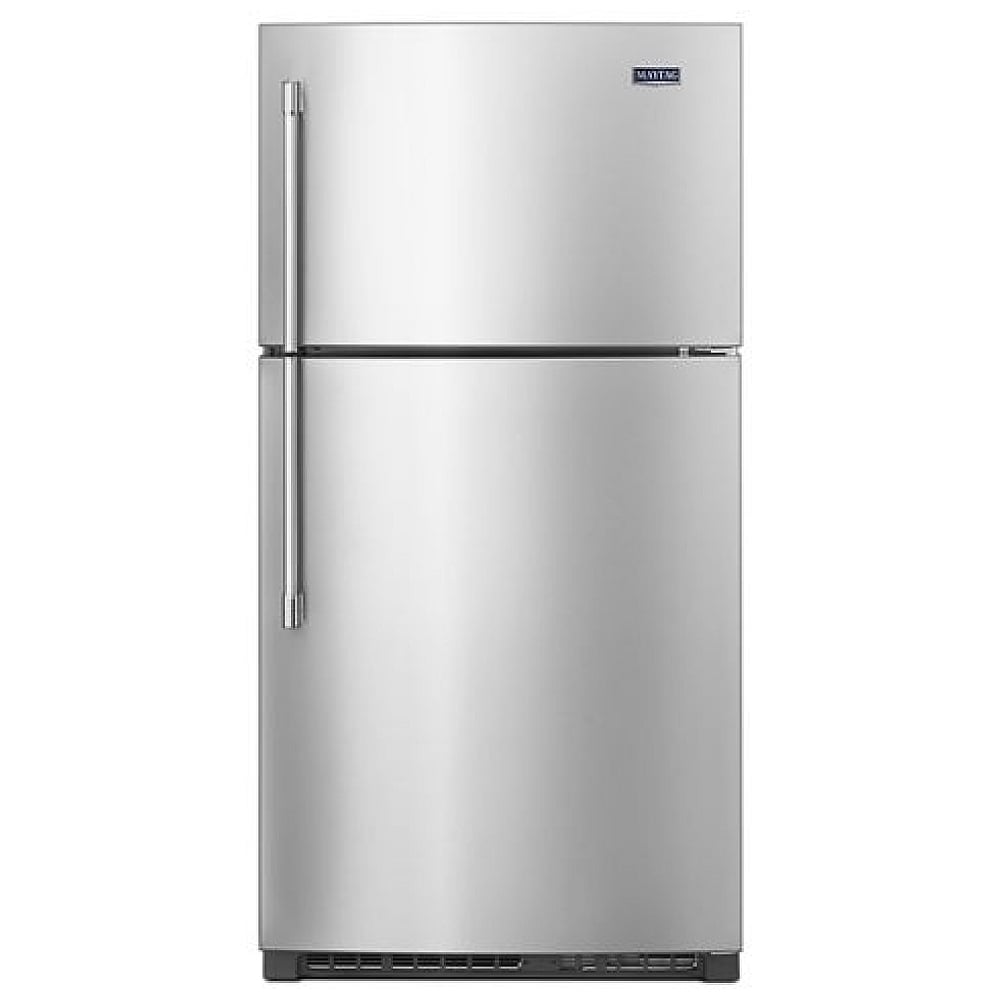 Maytag MRT711SMFZ Top Freezer Refrigerator, 33 inch Width, 21.24 cu. ft. Capacity, Ice Dispenser (Freezer Located), Stainless Steel colour