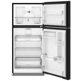 Maytag MRTX5119SB Top Freezer Refrigerator, 30 inch Width, 19 cu. ft. Capacity, Optional Ice Maker (Special Order), Black colour