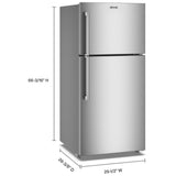 Maytag MRTX5119SZ Top Freezer Refrigerator, 30 inch Width, 19 cu. ft. Capacity, Optional Ice Maker (Special Order), Fingerprint-Resistant Stainless Finish colour