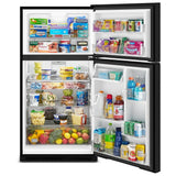 Maytag MRTX5121TB Top Freezer Refrigerator, 33 inch Width, 21 cu. ft. Capacity, Ice Dispenser (Freezer Located), Black colour, EvenAir™ Cooling System, PowerCold® Feature, BrightSeries™ LED, FreshLock™ crisper