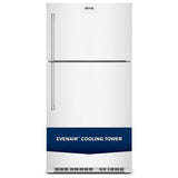 Maytag MRTX5121TW Top Freezer Refrigerator, 33 inch Width, 21 cu. ft. Capacity, Optional Ice Maker (Special Order), White colour, FreshLock™ crisper